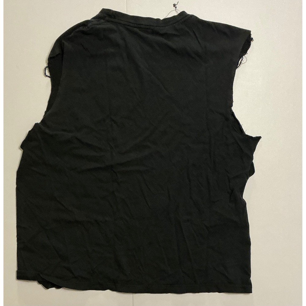 Vintage Slayer Sleeveless Muscle T-Shirt Black Distressed Thrashed Band Tee‎ L - Picture 2 of 5
